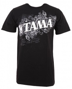 TAMA TT11FLOBK-S Flourish Tee T-Shirt (S)