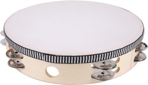 GRV TB-1216H Tambourine With Head 12" (16 Jingles)