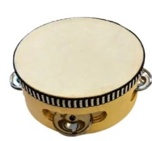 GRV TB-43H Tambourine With Head 4" (3 Jingles)