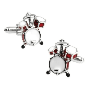 SILESIA DRUM Cufflinks drums (Red)
