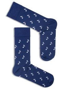 SILESIA DRUM Socks Note Navy Blue (39-42)