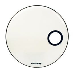AQUARIAN Ported Bass Off Set Hole White 22"