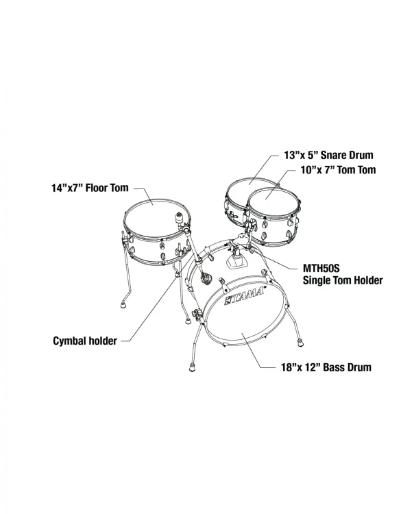 TAMA Club Jam Pancake Set (BWW)