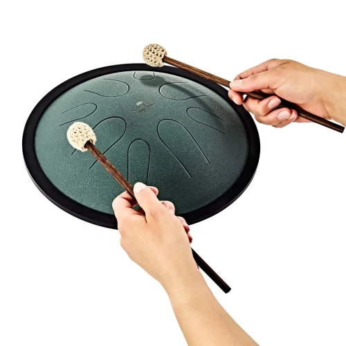 meinl-steel-tongue-drum-10-inch-b-minor-dark-green