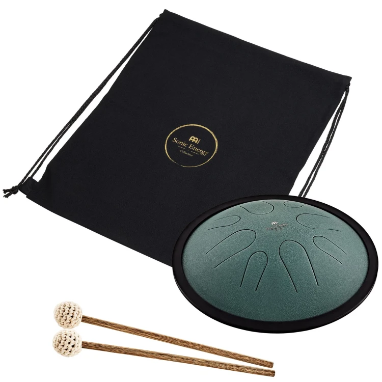 meinl-steel-tongue-drum-10-inch-b-minor-dark-green