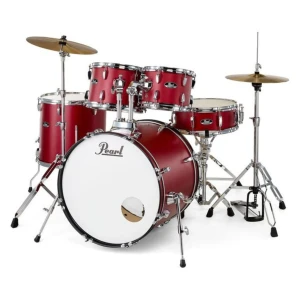 PEARL Roadshow Fusion20 + Cymbals (Matte Red)