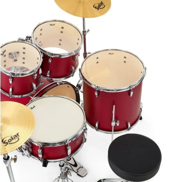 pearl-roadshow-fusion20-cymbals-matte-red