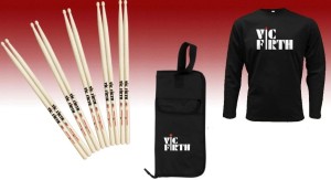 VIC FIRTH Pack 5 x 5A + Longsleeve L + BSB