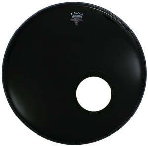 REMO Powerstroke 3 Ebony Bass Reso 22" (Hole)