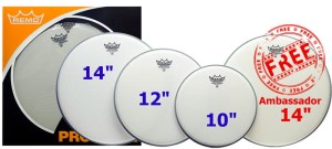 REMO ProPack Emperor Coated 10,12,14 + Ambas. 14